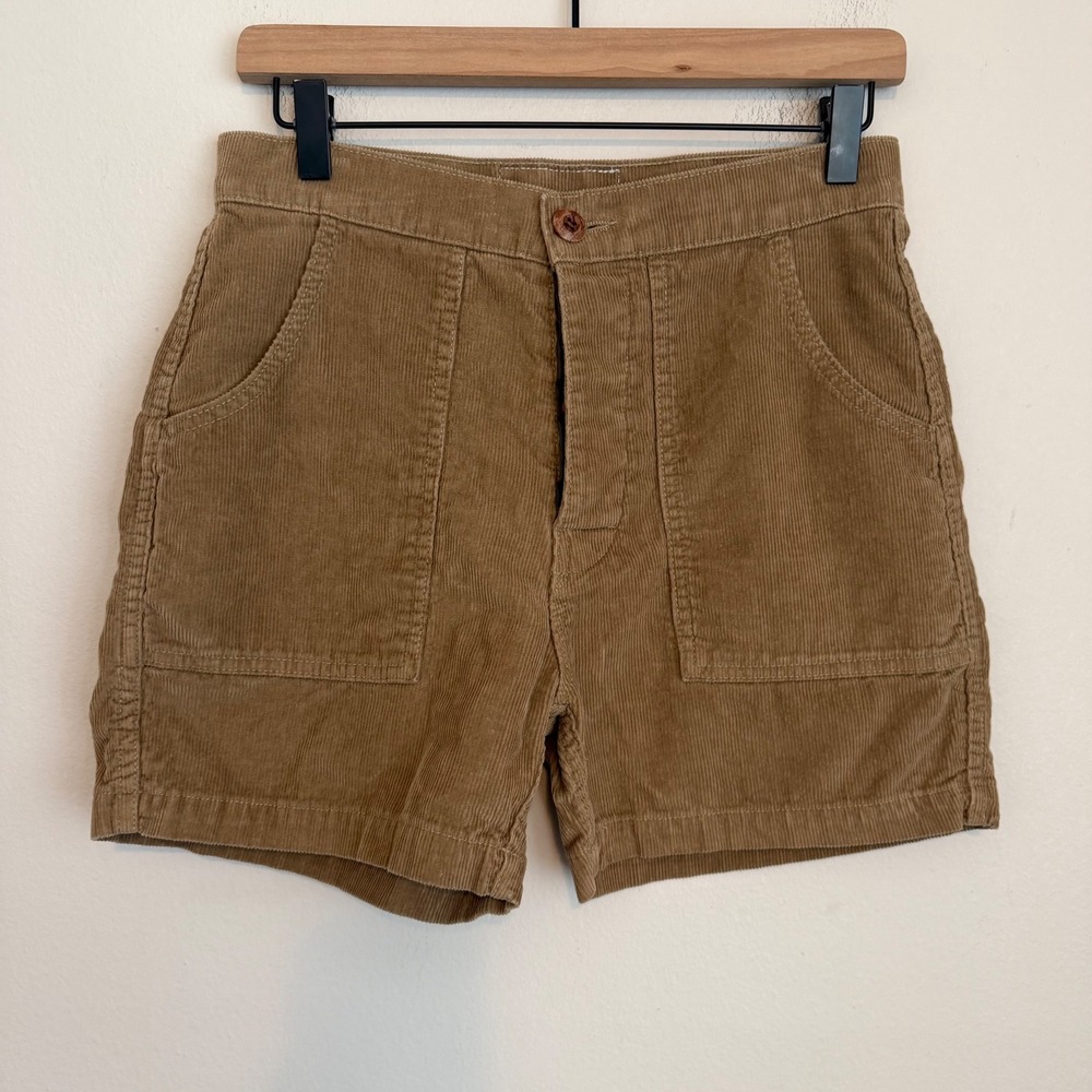 Birdwell Britches Corduroy Utility shorts 28 tan cotton classic preppy golf USA